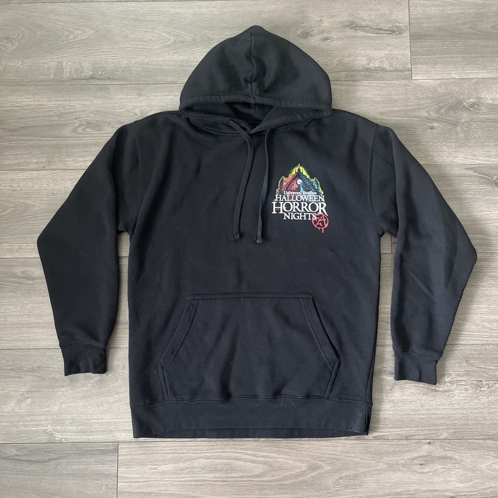 Universal Halloween Horror Nights 2024 Mens L Pullover Hoodie Sweatshirt Black